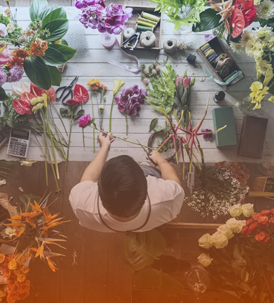 Flower store desk image